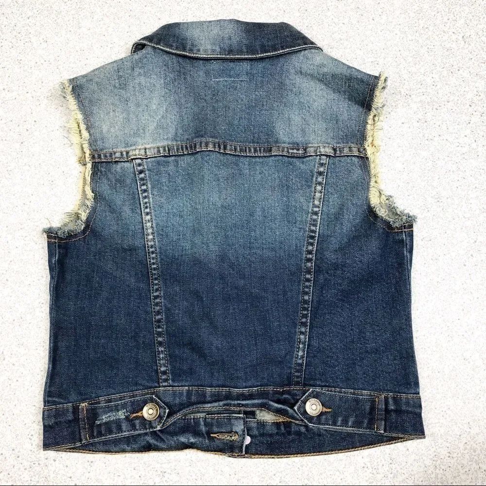 Hudson | Distressed Denim Vest - Picture 5 of 7